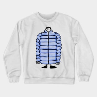 Bulky Marshmallow Coat Crewneck Sweatshirt